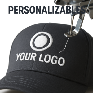 Gorra con logo borado